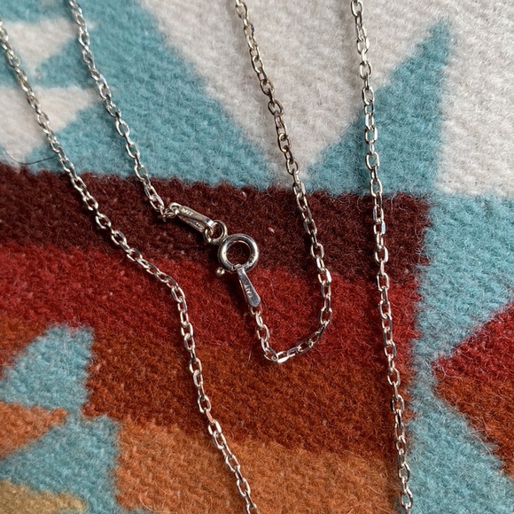 Sweet moon face necklace sterling silver chain. New in box. - Picture 4 of 6